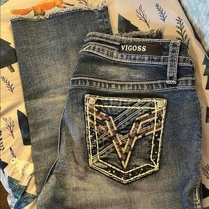 Vigoss Women's Dark Blue Straight Leg Kapris